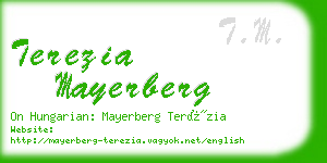 terezia mayerberg business card